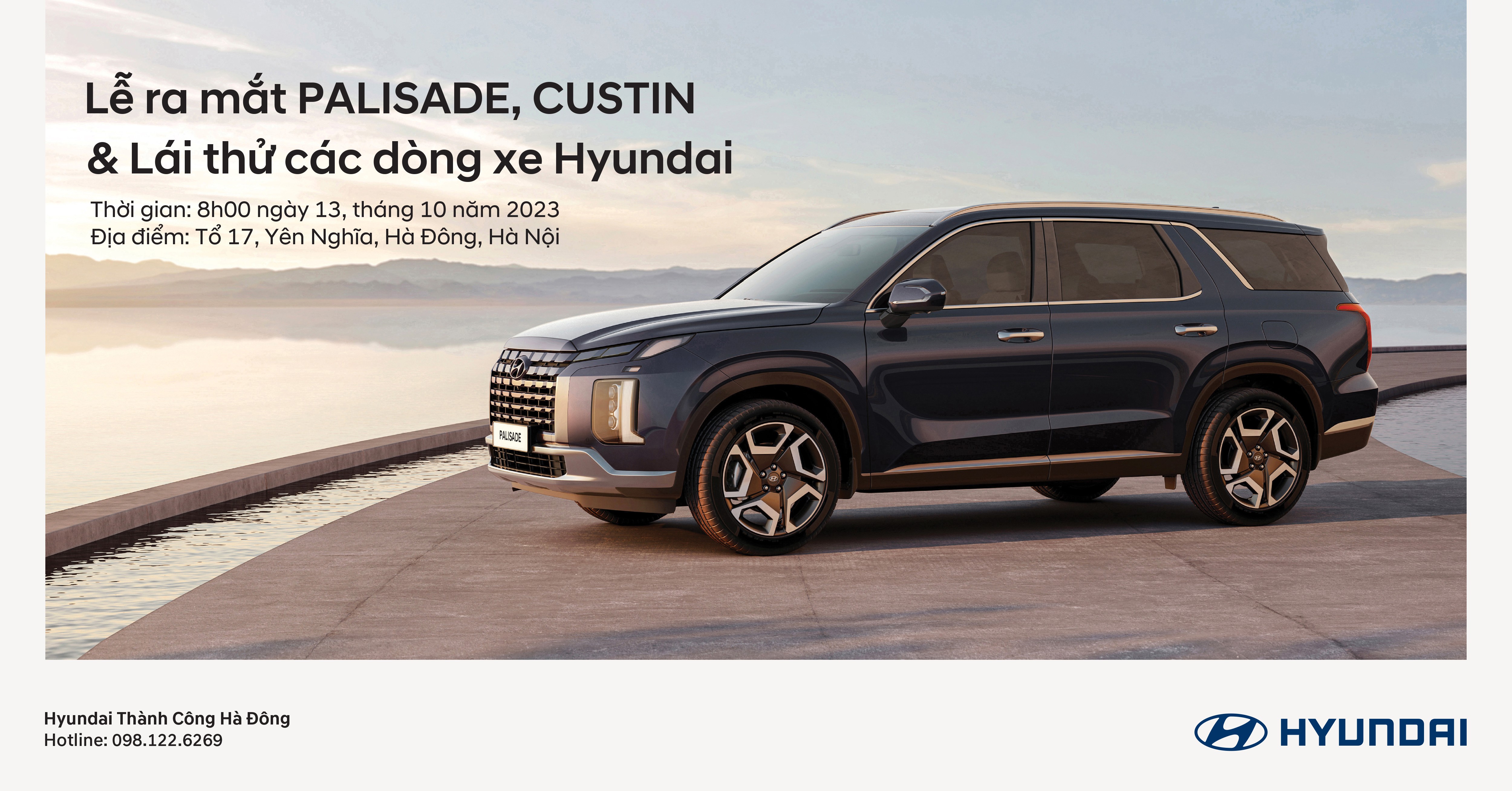 Lễ ra mắt PALISADE, CUSTIN & L&aacute;i thử c&aacute;c d&ograve;ng xe Hyundai