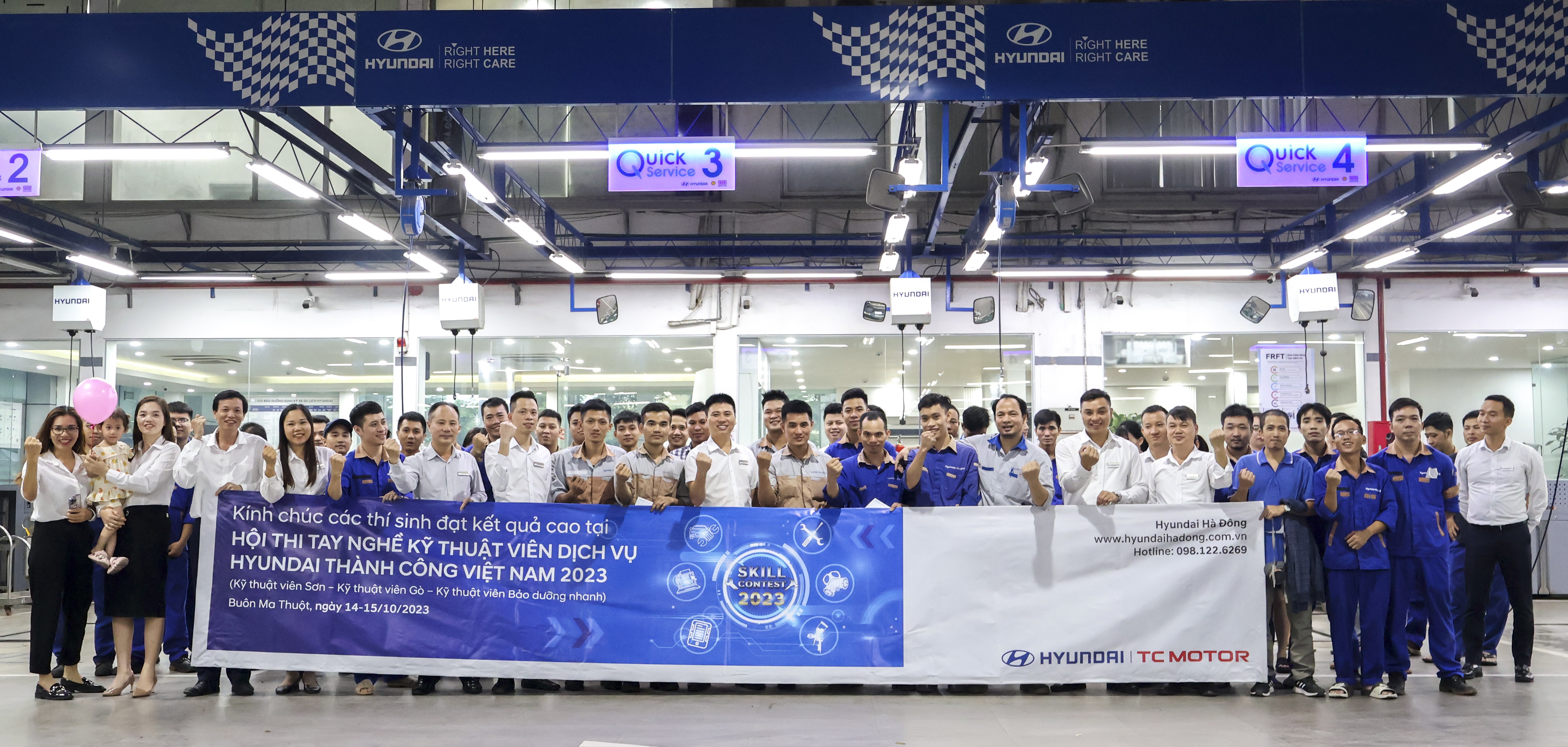 Cổ Động Vi&ecirc;n Tinh Thần Hội Thi Tay Nghề KTV Dịch Vụ Hyundai Th&agrave;nh C&ocirc;ng Việt Nam 2023